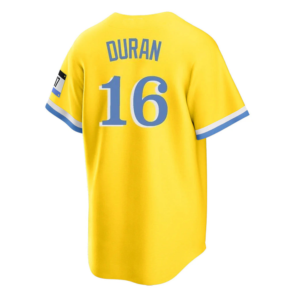 Kooe B.Red Sox #16 Jarren Duran Player Yellow Home Game Stitched Jerseys