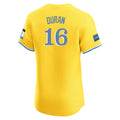 Kooe B.Red Sox #16 Jarren Duran Player Yellow Limited Elite Home Game Stitched Jerseys
