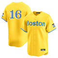 Kooe B.Red Sox #16 Jarren Duran Player Yellow Limited Home Game Stitched Jersey