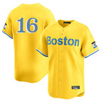 Kooe B.Red Sox #16 Jarren Duran Player Yellow Limited Home Game Stitched Jersey