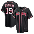 Kooe B.Red Sox #19 Roman Anthony Player Black Out Home Game Stitched Jerseys
