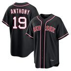 Kooe B.Red Sox #19 Roman Anthony Player Black Out Home Game Stitched Jerseys
