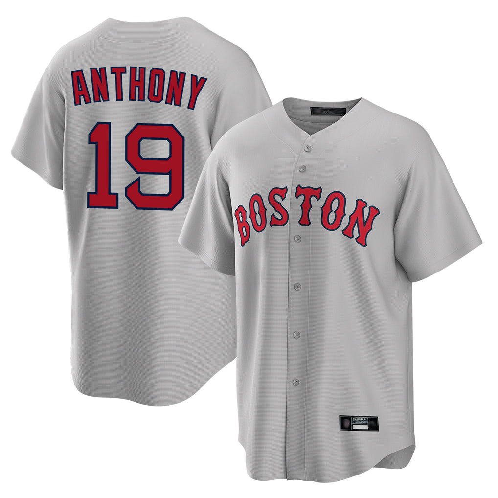 Kooe B.Red Sox #19 Roman Anthony Player Gray Road Home Game Stitched Jerseys