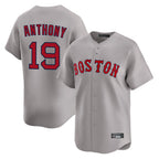 Kooe B.Red Sox #19 Roman Anthony Player Gray Road Limited Home Game Stitched Jerseys