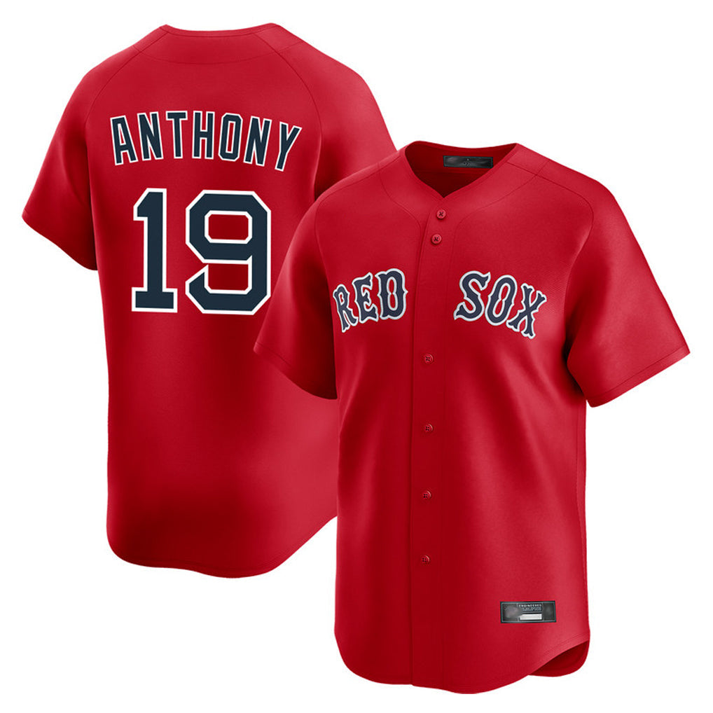 Kooe B.Red Sox #19 Roman Anthony Player Red Limited Home Game Stitched Jerseys