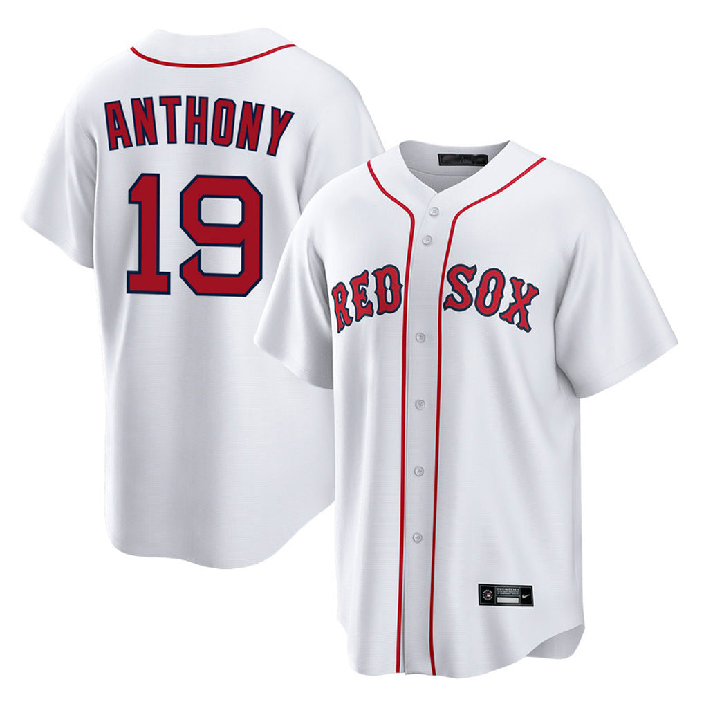 Kooe B.Red Sox #19 Roman Anthony Player White Home Game Stitched Jerseys