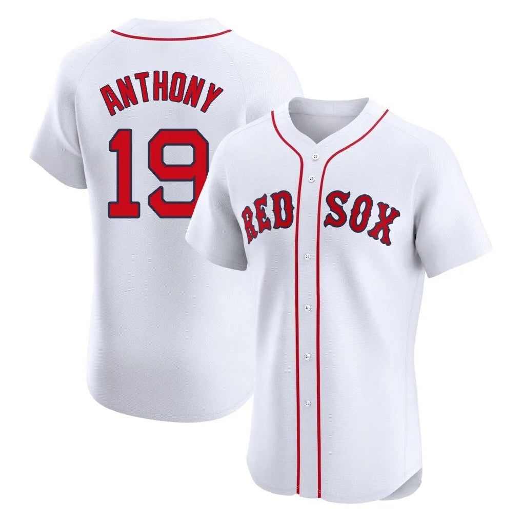 Kooe B.Red Sox #19 Roman Anthony Player White Limited Elite Home Game Stitched Jerseys