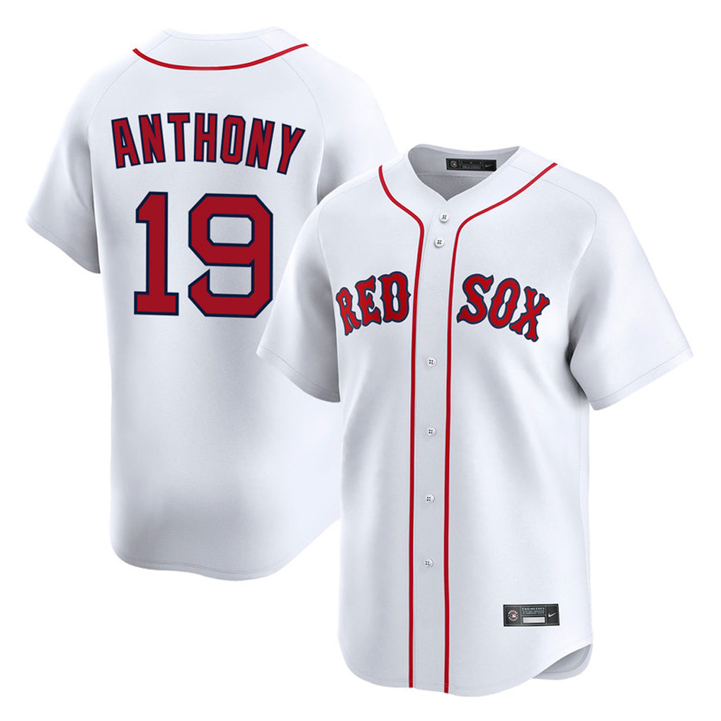 Kooe B.Red Sox #19 Roman Anthony Player White Limited Home Game Stitched Jerseys