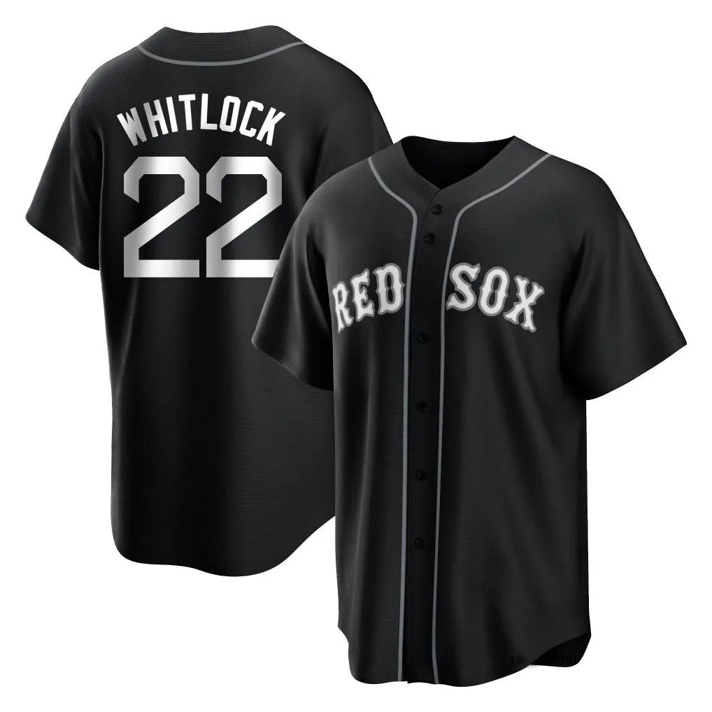 Kooe B.Red Sox #22 Garrett Whitlock Player Black Home Game Stitched Jerseys
