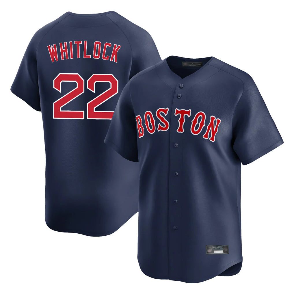 Kooe B.Red Sox #22 Garrett Whitlock Player Navy Limited Home Game Stitched Jerseys