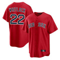 Kooe B.Red Sox #22 Garrett Whitlock Player Red Home Game Stitched Jerseys