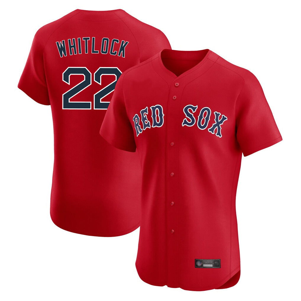 Kooe B.Red Sox #22 Garrett Whitlock Player Red Limited Elite Home Game Stitched Jerseys