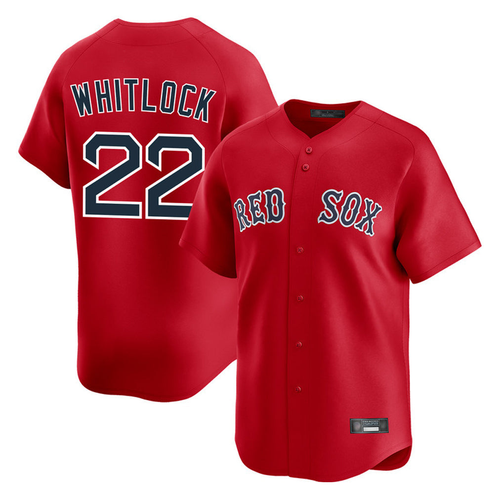 Kooe B.Red Sox #22 Garrett Whitlock Player Red Limited Home Game Stitched Jerseys