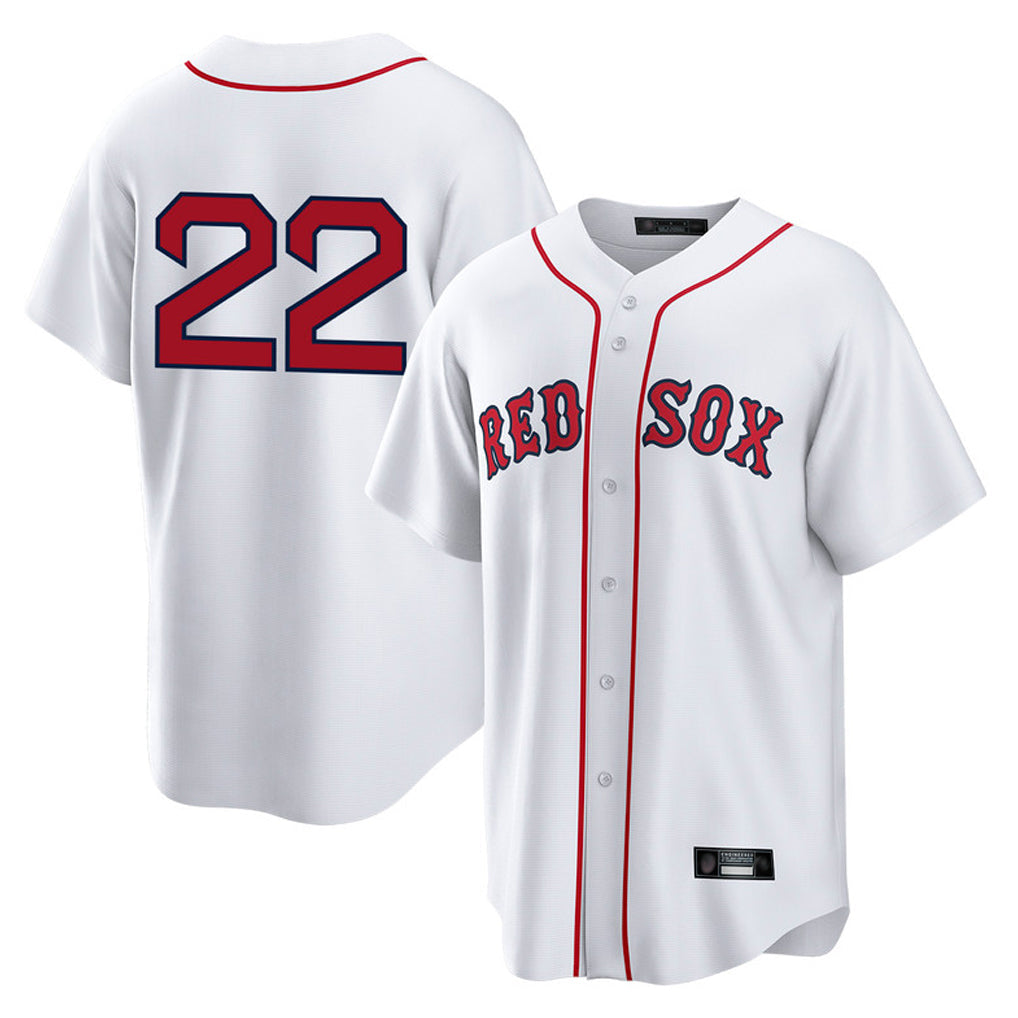 Kooe B.Red Sox #22 Garrett Whitlock Player White Home Game Stitched Jerseys