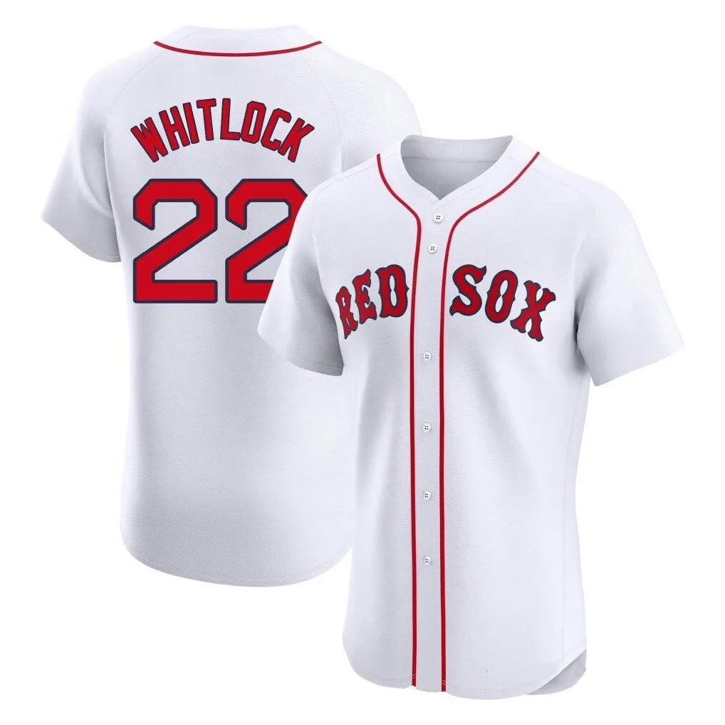 Kooe B.Red Sox #22 Garrett Whitlock Player White Limited Elite Home Game Stitched Jerseys