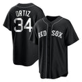 Kooe B.Red Sox #34 David Ortiz Player Black Home Game Stitched Jerseys