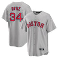 Kooe B.Red Sox #34 David Ortiz Player Gray Road Home Game Stitched Jerseys