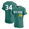 Kooe B.Red Sox #34 David Ortiz Player Green City Connect Limited Elite Home Game Stitched Jerseys