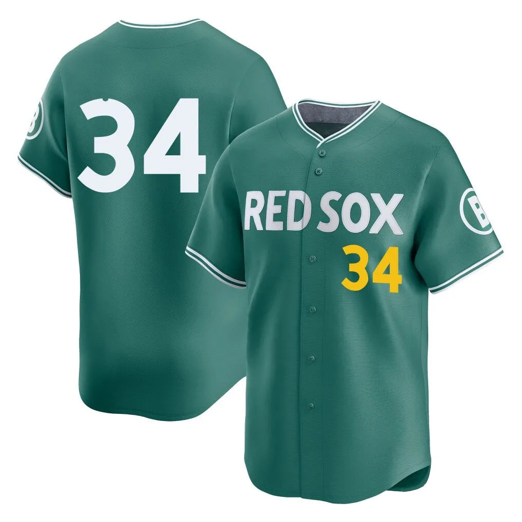 Kooe B.Red Sox #34 David Ortiz Player Green City Connect Limited Home Game Stitched Jerseys