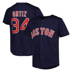 Kooe B.Red Sox #34 David Ortiz Player Navy Mitchell & Ness Cooperstown Collection Mesh Home Stitched Jerseys