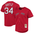 Kooe B.Red Sox #34 David Ortiz Player Red Mitchell & Ness Cooperstown Collection Home Stitched Jerseys
