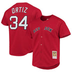 Kooe B.Red Sox #34 David Ortiz Player Red Mitchell & Ness Cooperstown Collection Home Stitched Jerseys