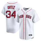 Kooe B.Red Sox #34 David Ortiz Player White Limited Home Game Stitched Jerseys