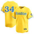 Kooe B.Red Sox #34 David Ortiz Player Yellow Limited Home Game Stitched Jerseys
