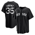 Kooe B.Red Sox #35 Garrett Crochet Player Black Home Game Stitched Jerseys
