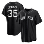 Kooe B.Red Sox #35 Garrett Crochet Player Black Home Game Stitched Jerseys