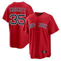 Kooe B.Red Sox #35 Garrett Crochet Player Red Home Game Stitched Jerseys