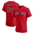 Kooe B.Red Sox #35 Garrett Crochet Player Red Limited Elite Home Game Stitched Jerseys