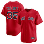 Kooe B.Red Sox #35 Garrett Crochet Player Red Limited Home Game Stitched Jerseys
