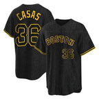 Kooe B.Red Sox #36 Triston Casas Player Black Snake Skin City Home Game Stitched Jerseys