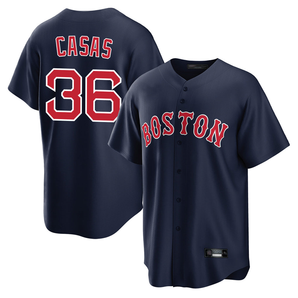 Kooe B.Red Sox #36 Triston Casas Player Navy Home Game Stitched Jersey