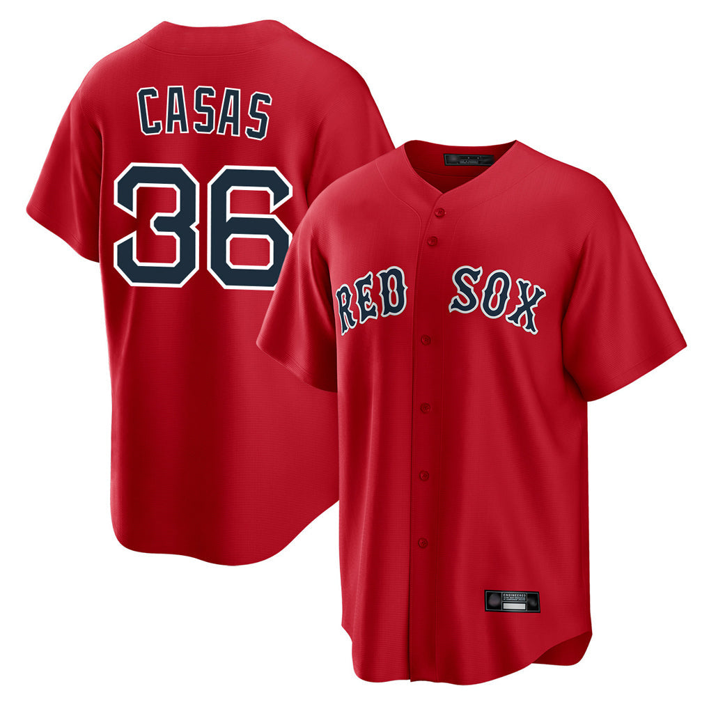 Kooe B.Red Sox #36 Triston Casas Player Red Home Game Stitched Jersey