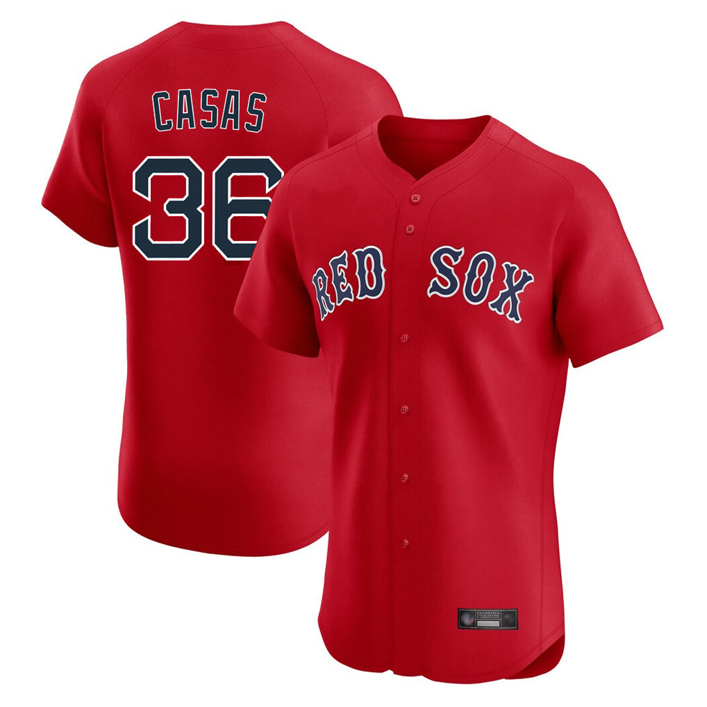 Kooe B.Red Sox #36 Triston Casas Player Red Limited Elite Home Game Stitched Jersey