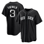Kooe B.Red Sox #3 Ceddanne Rafaela Player Black Home Game Stitched Jerseys