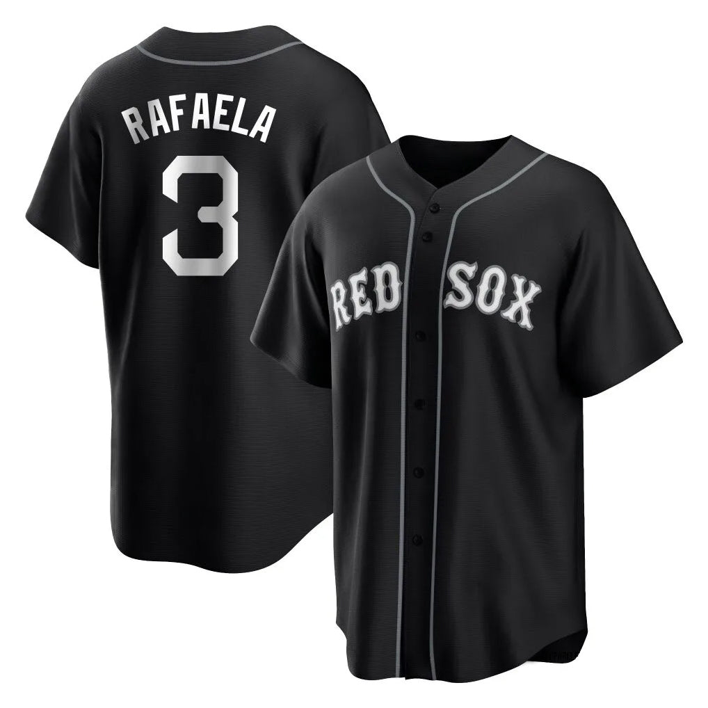Kooe B.Red Sox #3 Ceddanne Rafaela Player Black Home Game Stitched Jerseys