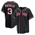 Kooe B.Red Sox #3 Ceddanne Rafaela Player Black Out Home Game Stitched Jerseys