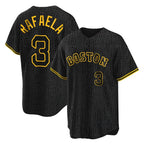 Kooe B.Red Sox #3 Ceddanne Rafaela Player Black Snake Skin City Home Game Stitched Jerseys