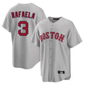 Kooe B.Red Sox #3 Ceddanne Rafaela Player Gray Road Home Game Stitched Jersey