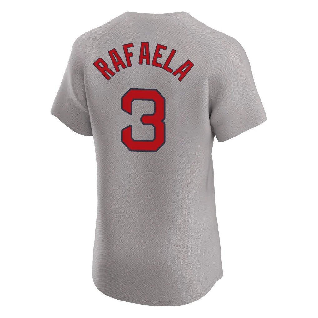 Kooe B.Red Sox #3 Ceddanne Rafaela Player Gray Road Limited Elite Home Game Stitched Jerseys