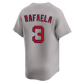 Kooe B.Red Sox #3 Ceddanne Rafaela Player Gray Road Limited Home Game Stitched Jerseys