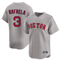 Kooe B.Red Sox #3 Ceddanne Rafaela Player Gray Road Limited Home Game Stitched Jersey