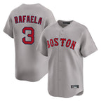 Kooe B.Red Sox #3 Ceddanne Rafaela Player Gray Road Limited Home Game Stitched Jersey