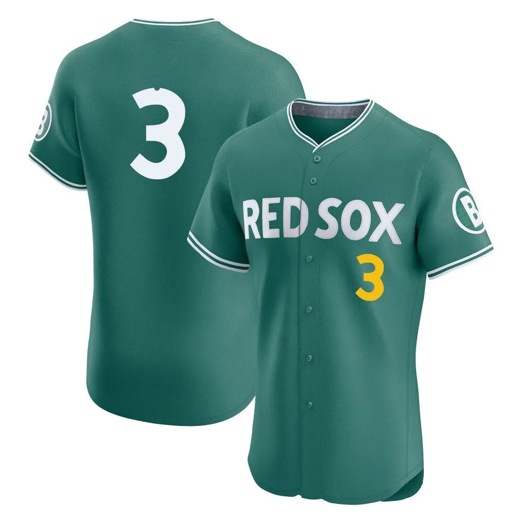 Kooe B.Red Sox #3 Ceddanne Rafaela Player Green City Connect Limited Elite Home Game Stitched Jersey