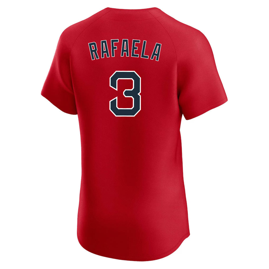Kooe B.Red Sox #3 Ceddanne Rafaela Player Red Limited Elite Home Game Stitched Jerseys