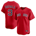 Kooe B.Red Sox #3 Ceddanne Rafaela Player Red Limited Home Game Stitched Jersey