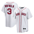 Kooe B.Red Sox #3 Ceddanne Rafaela Player White Home Game Stitched Jersey